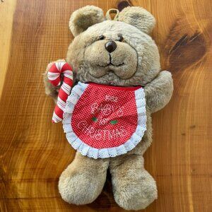 Hallmark Vintage 1982 "Baby's 1st Christmas" Plush Teddy Bear